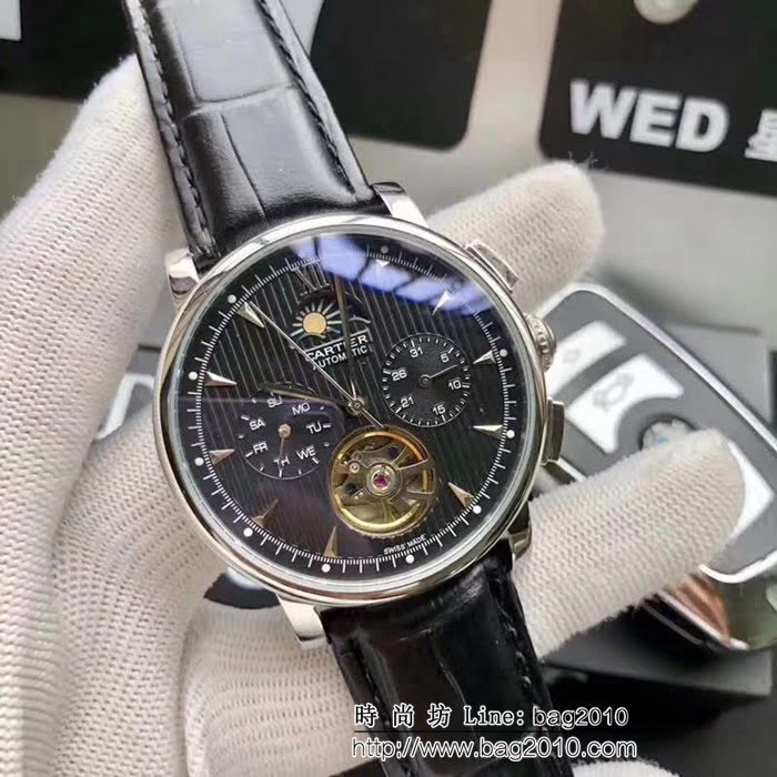 CARTIER卡地亞 驅動系列 陀飛輪 優雅男士腕表 WSS2807